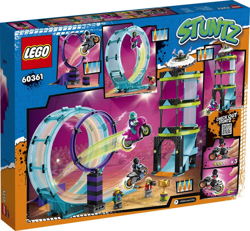 LEGO®CITY 60361  - LE DEFI ULTIME DES MOTARDS CASCADEURS