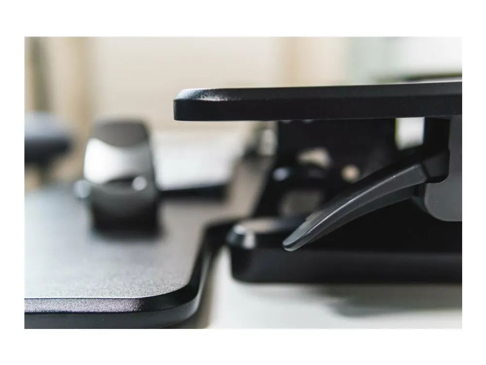 Bakker Elkhuizen Adjustable Sit-Stand Desk Riser 2 - Stativ - for LCD-display/PC-udstyr - sort - skrivebordsstander