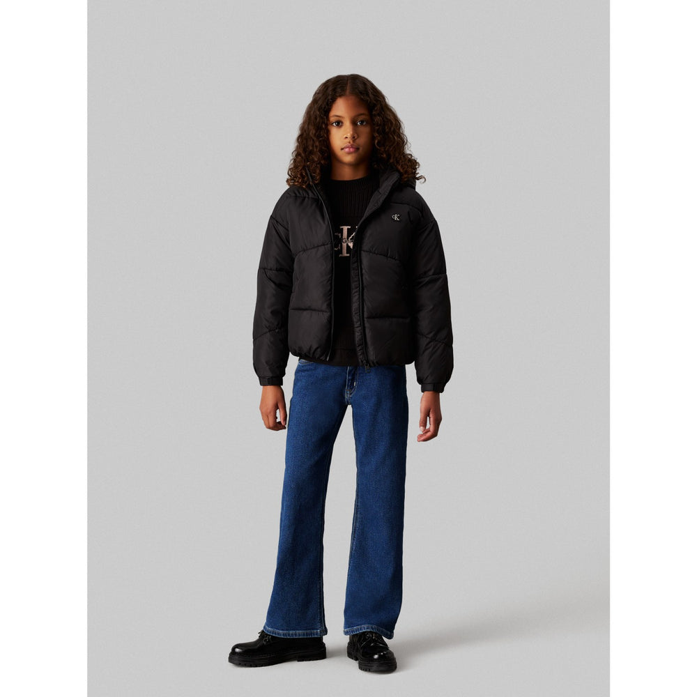 Køb Calvin Klein Ck Short Puffer jakke Ck Black