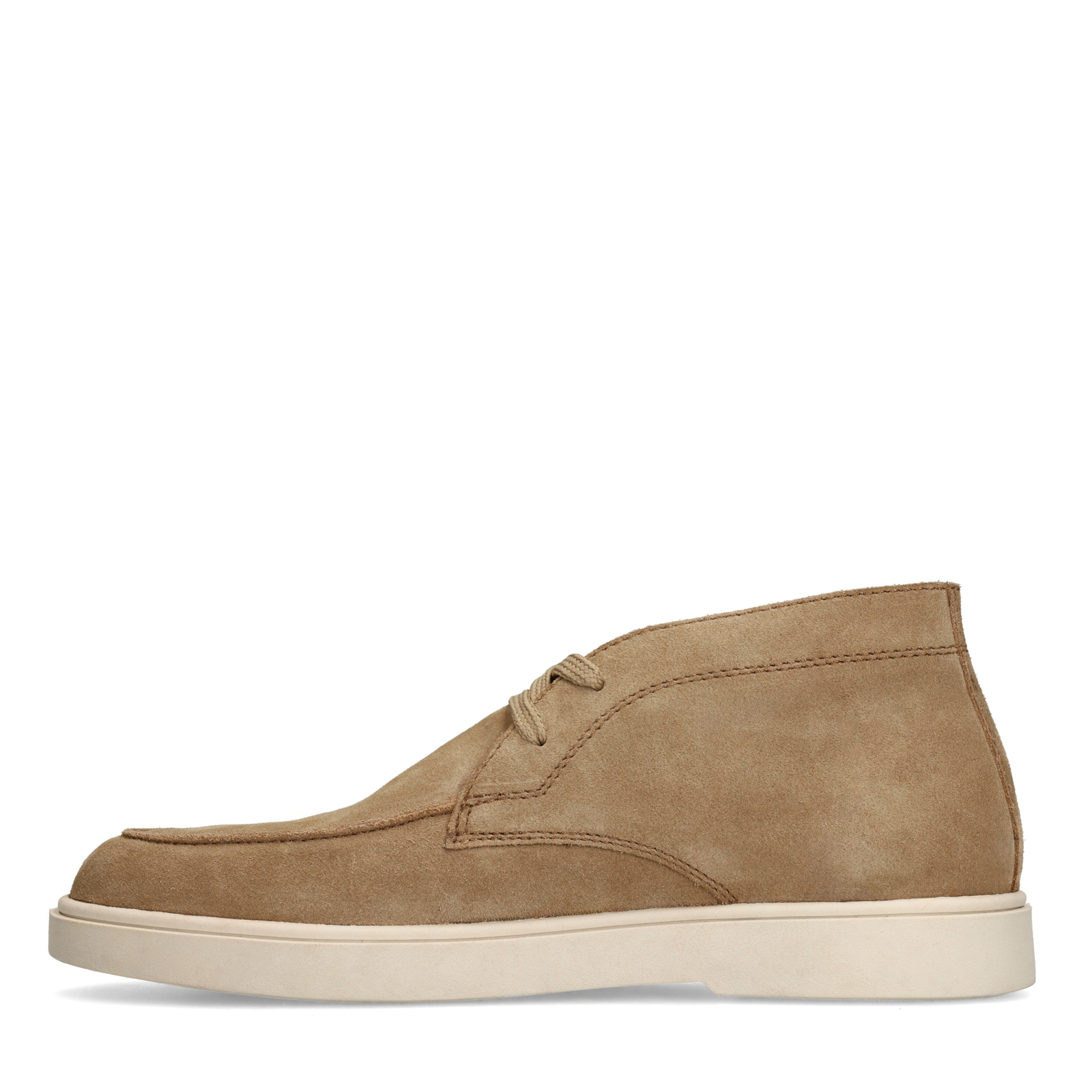Bruine suède veterschoenen
