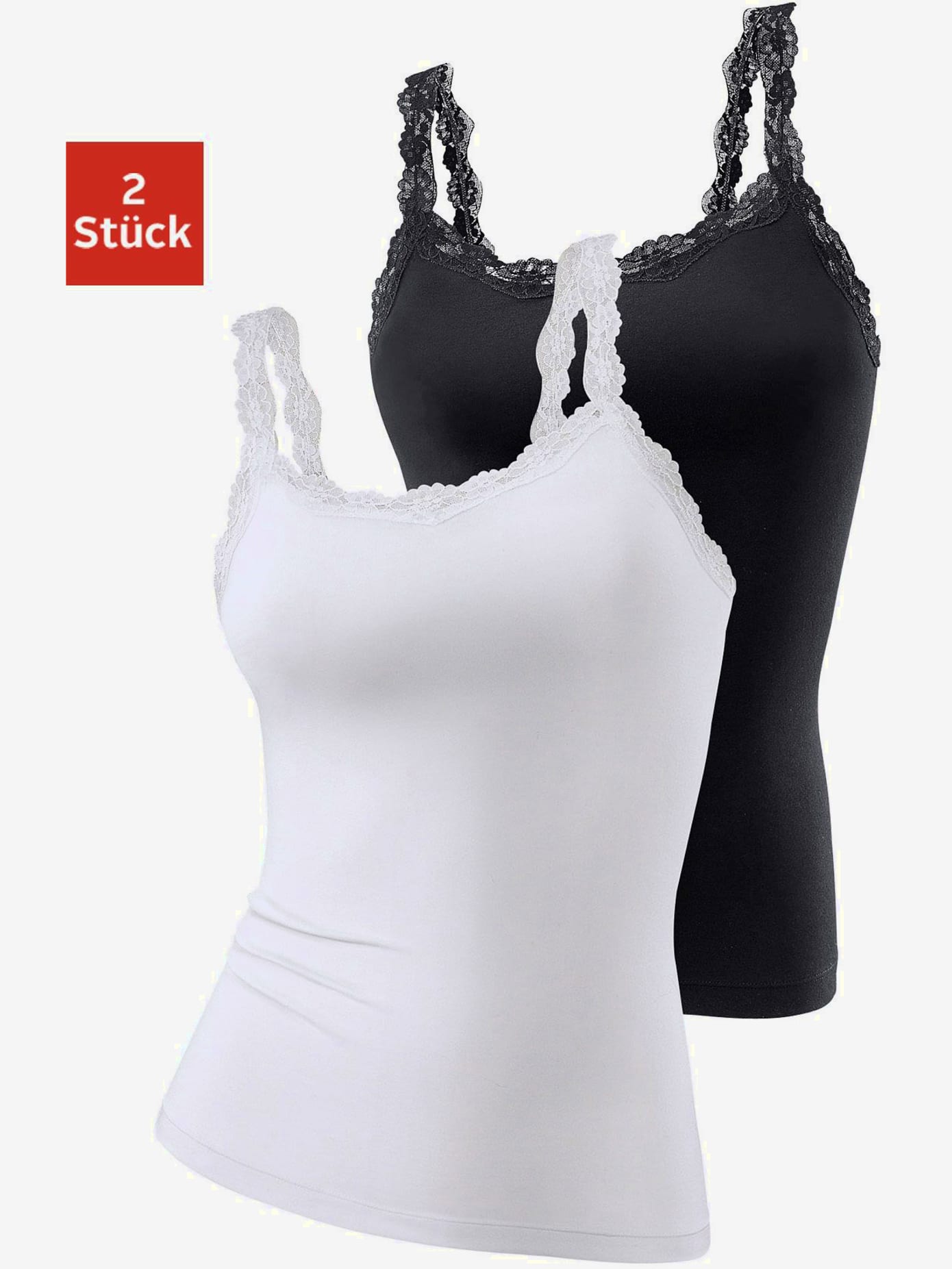 Chemise lot de 2 débardeurs en lascana