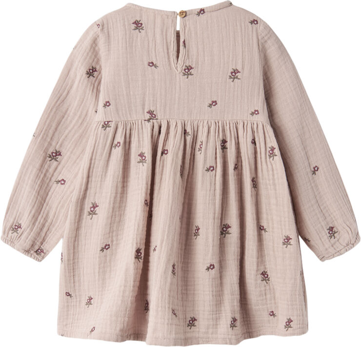 Lil' Atelier NMFTAMINA LS LOOSE DRESS LIL Shadow gray