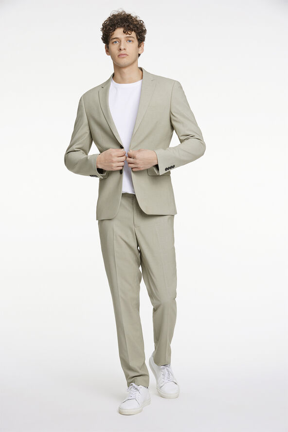 Lindbergh Plain mens suit Dusty olive