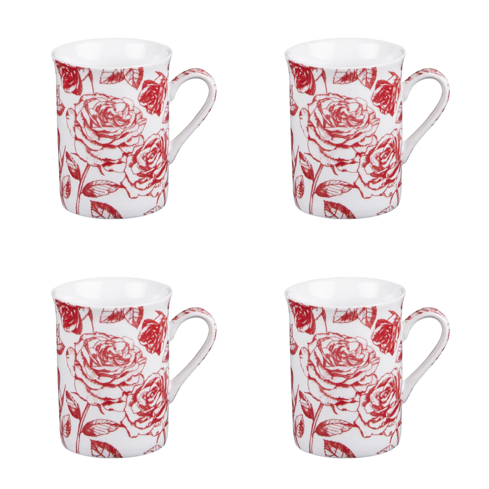 Coffret de 4 mugs Louise 35 cl Amadeus