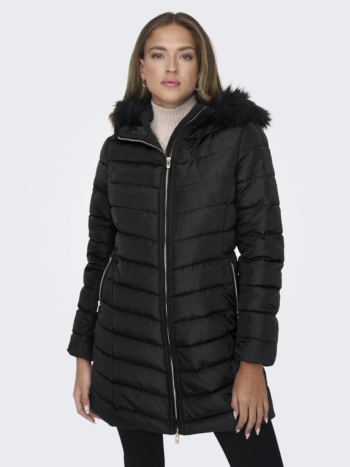ONLNEWELLAN Steppmantel Black
