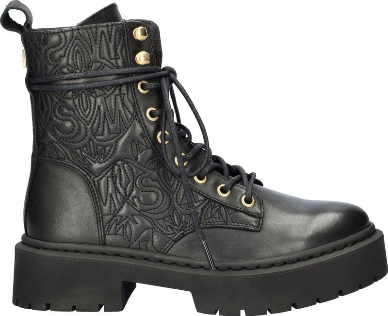 Steve Madden Grazier dames veterboot - Zwart
