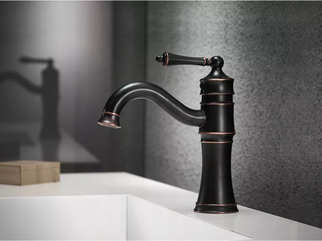 Robinet De Lavabo Rea Vintage Low Black