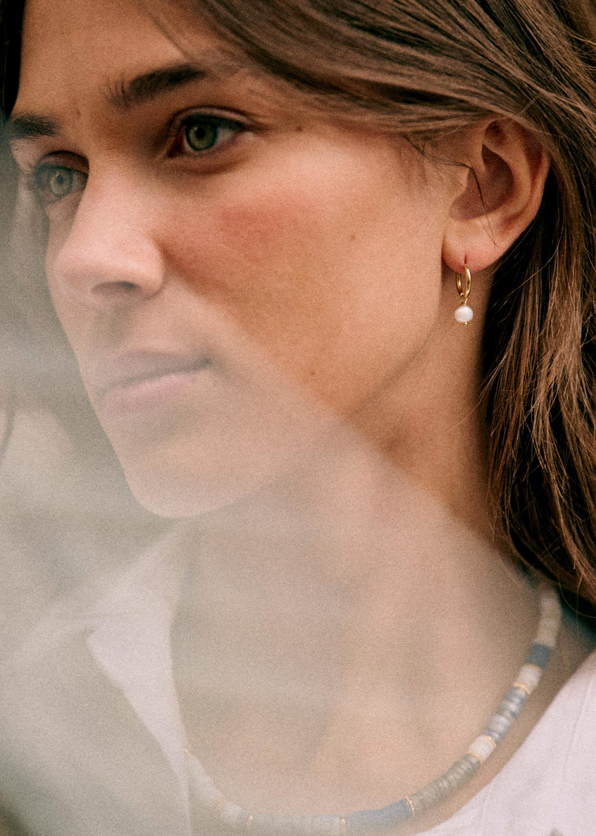 Anneaux Charlotte - Nacre doré - E-SHOP/BIJOUX Boucles d'Oreilles 5905782