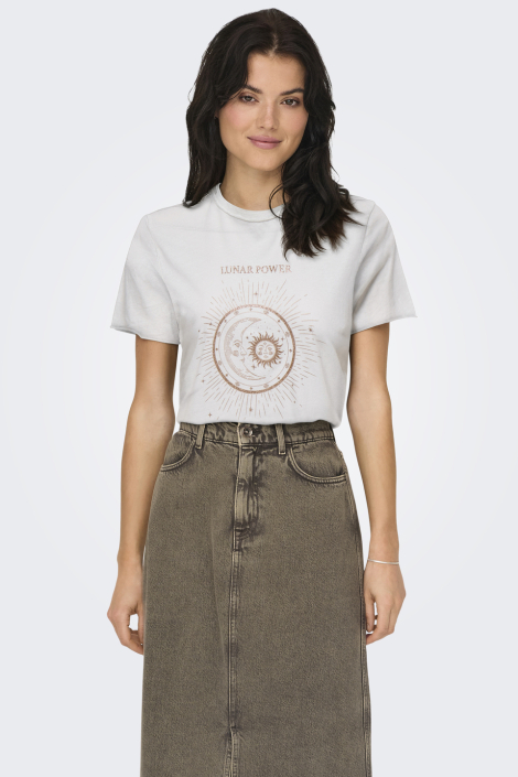 Only witte dames t-shirt