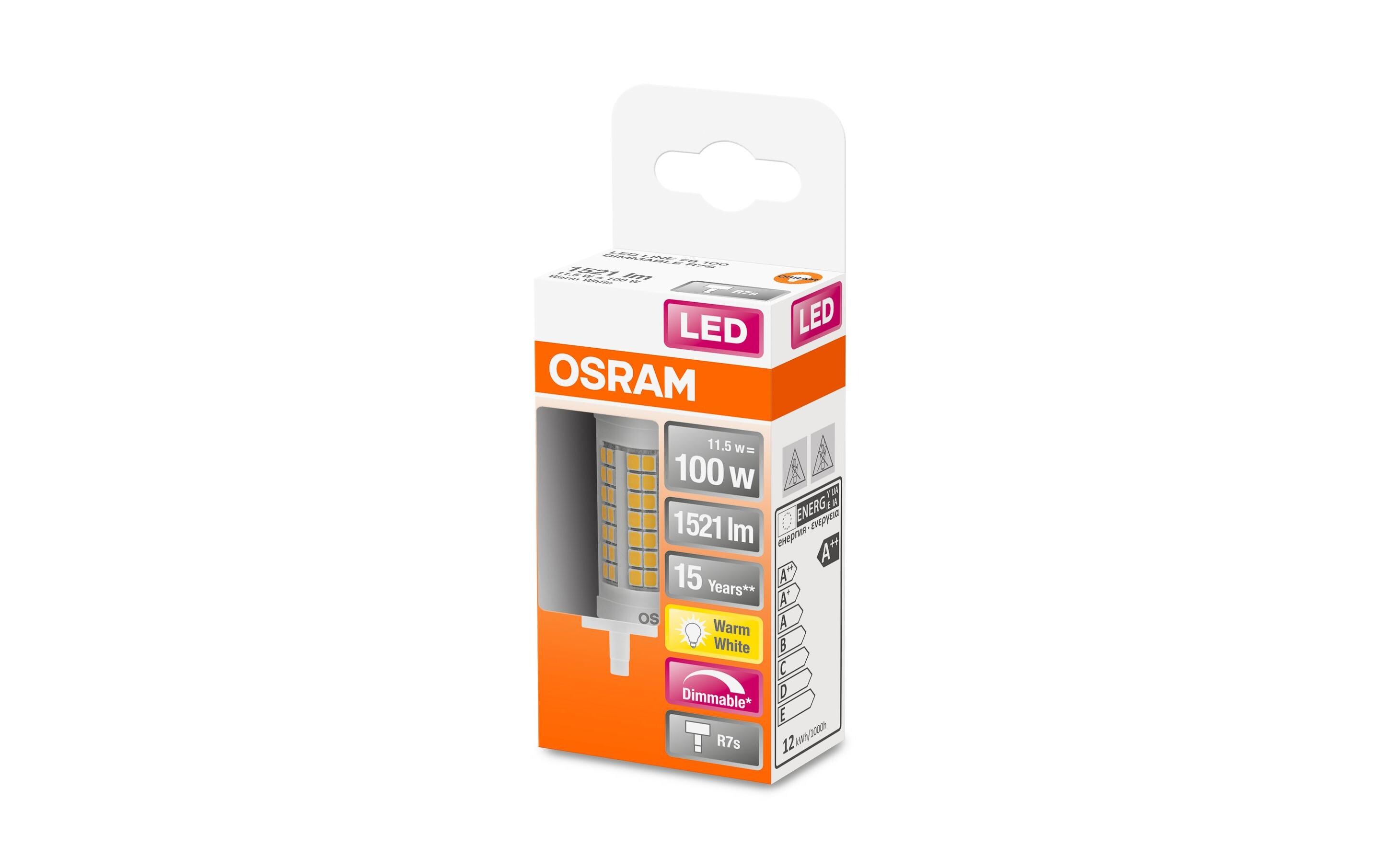 Lampe Superstar Line 78, 11.5W, R7 s WarmweissDimmbare LED-Lampe mit R7 s-Retrofit-Sockel