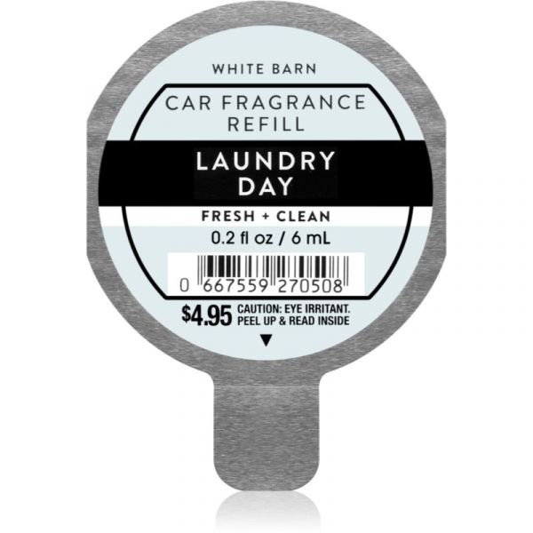 Bath & Body Works Laundry Day Ambientador Auto Recarga 6 ml