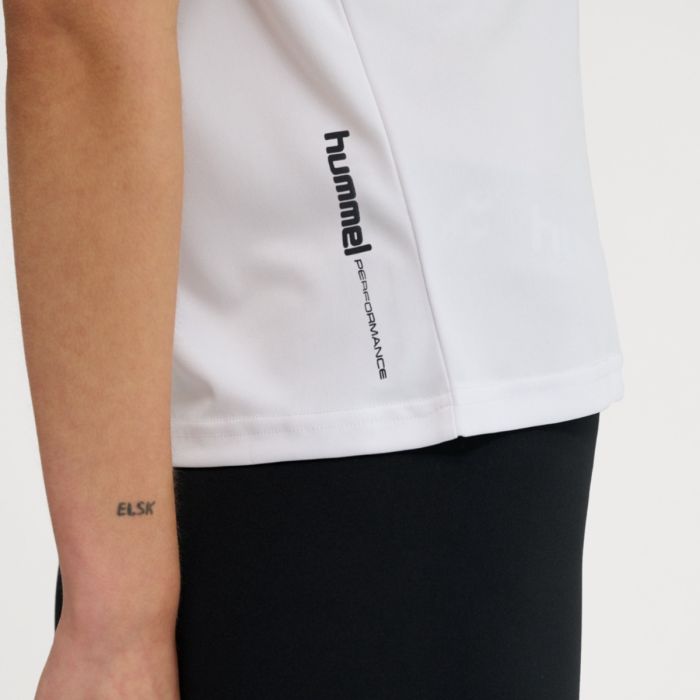 Hummel Dame T-shirts Pulse Training SS Tee Hvid