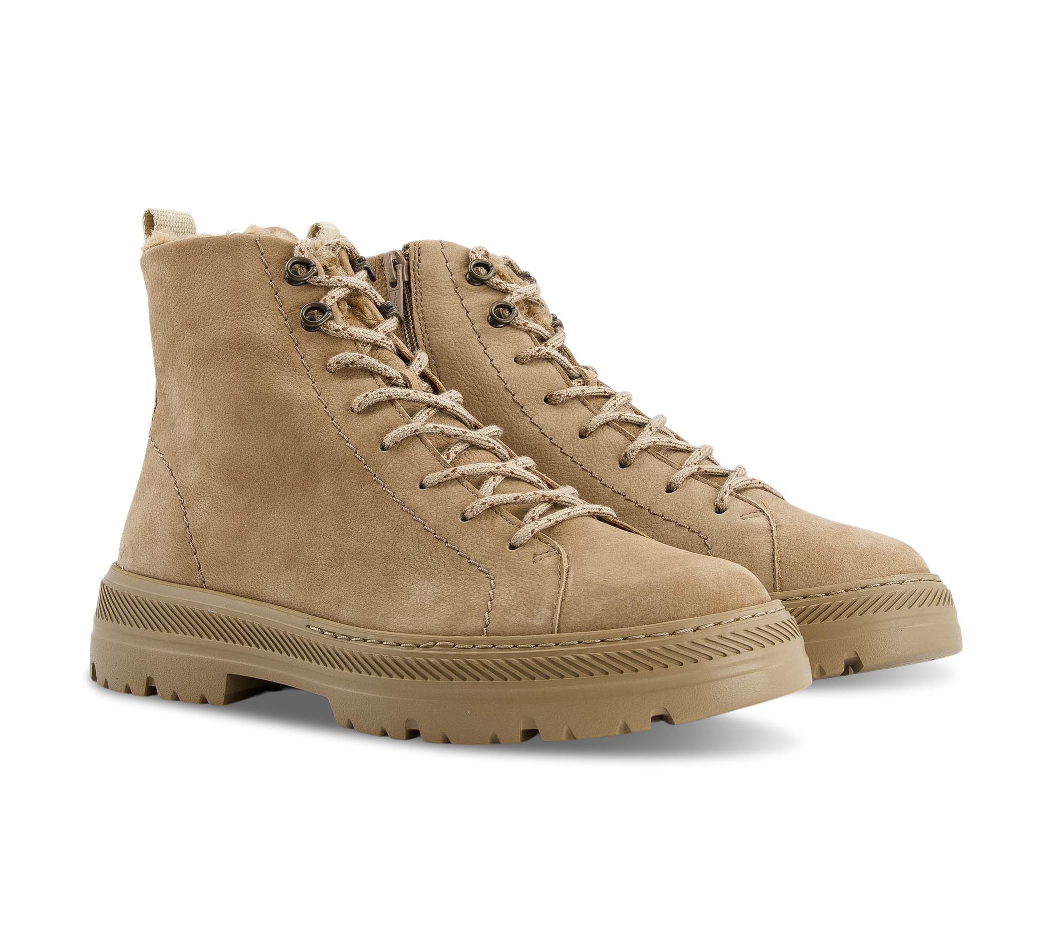 Paul Green Schnürstiefel beige/taupe