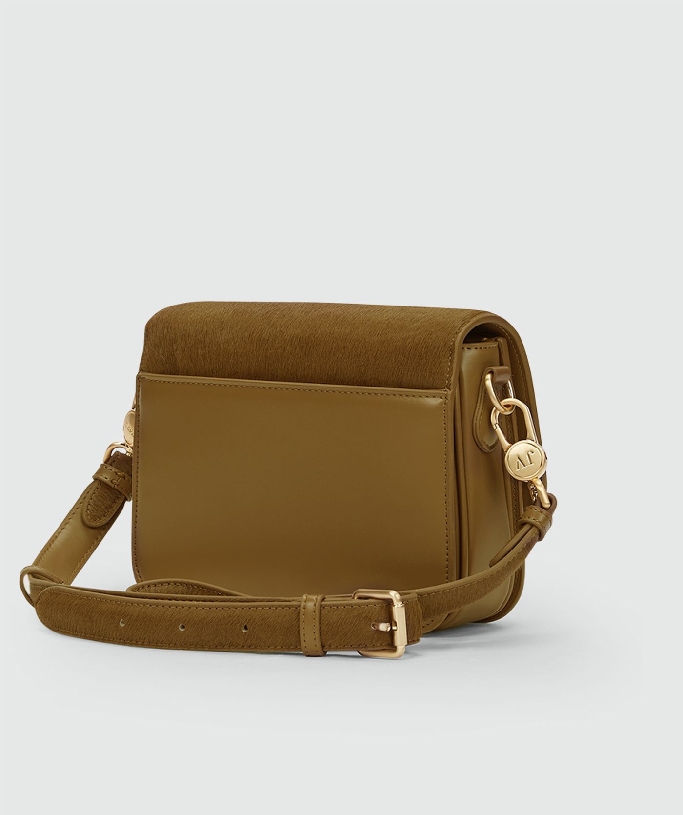 JV-IMAHNI tas met ponyhair - khaki