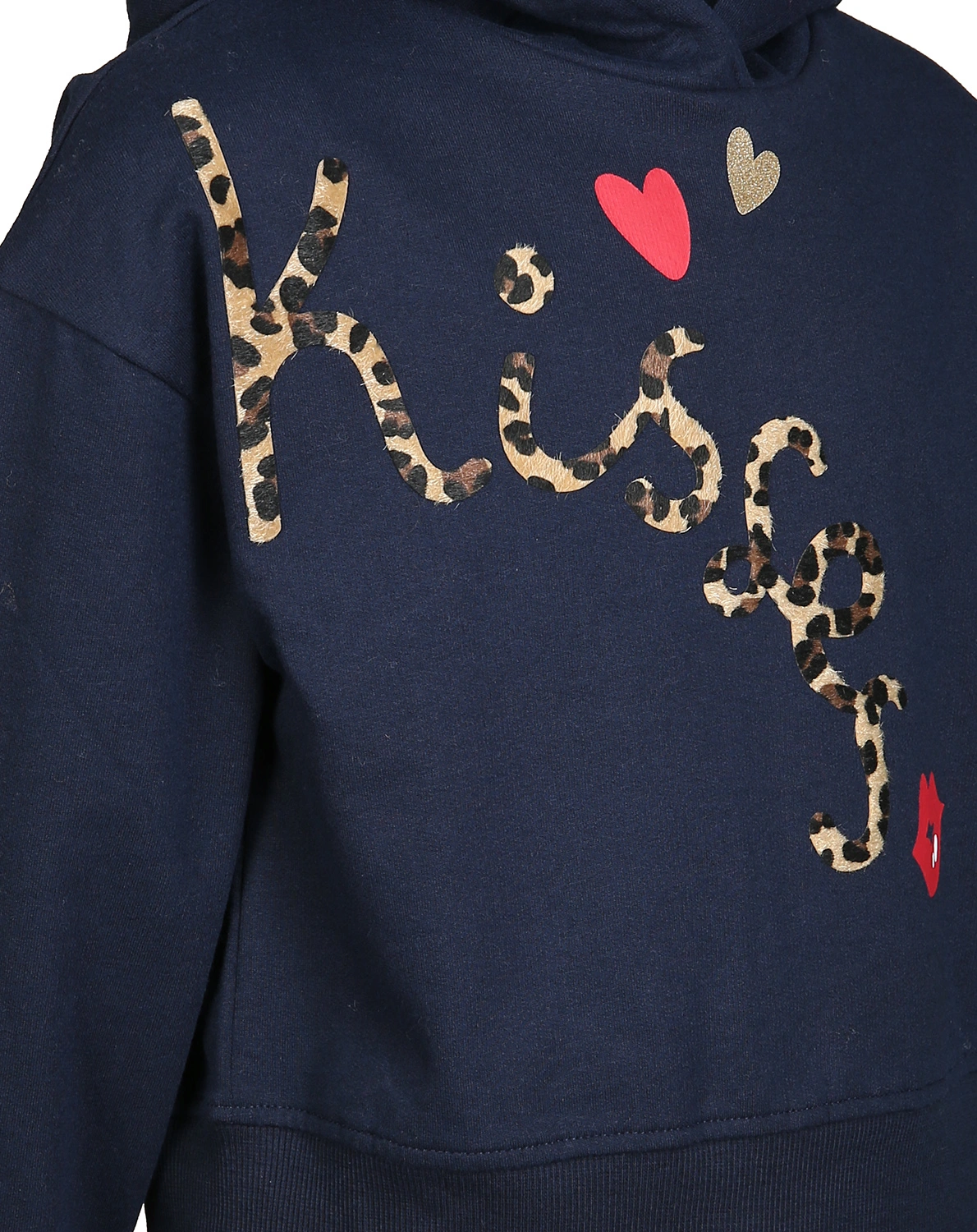 Kapuzen-Sweatshirt KISSES in marineblau