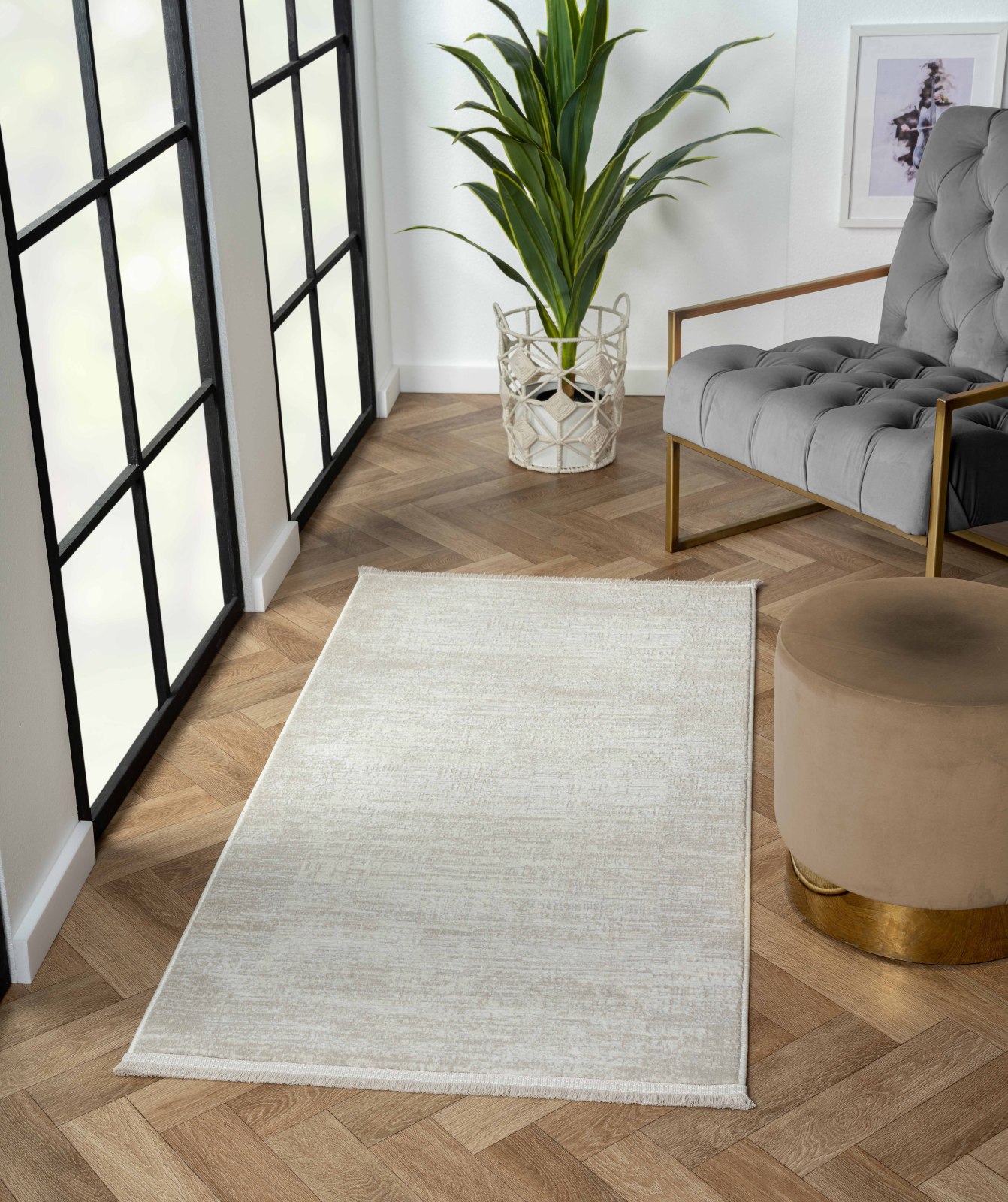 Kurzflorteppich MY HEAVEN - beige - 80x150 cm