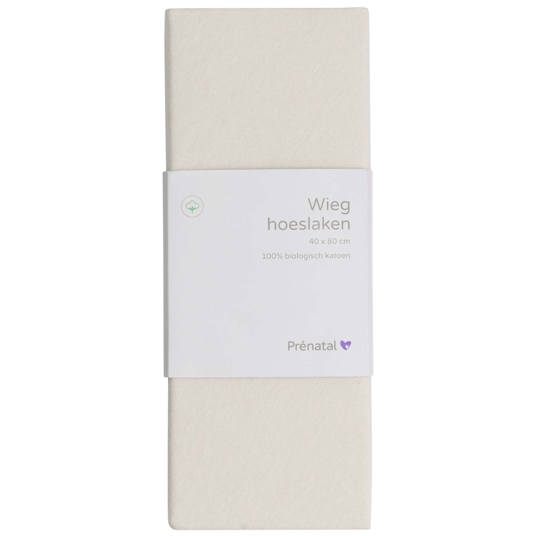 Prénatal wieg hoeslaken beige