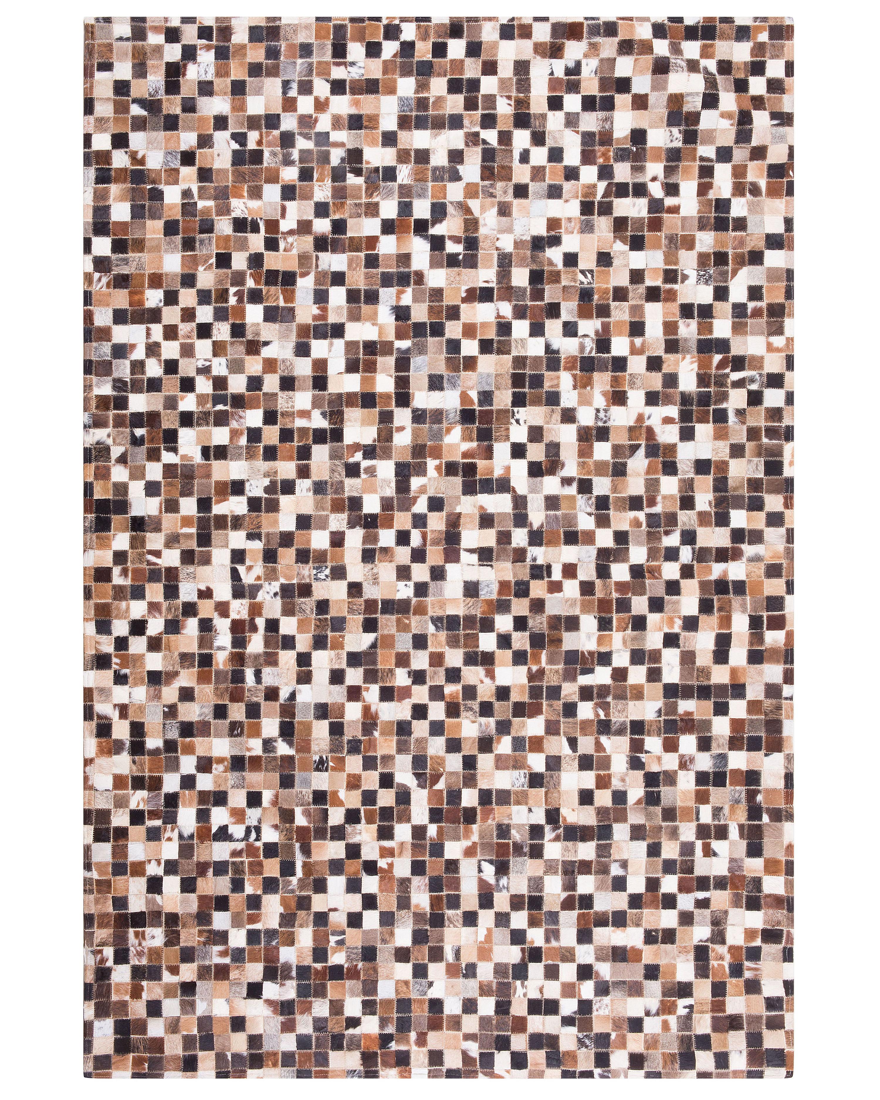 Vloerkleed KONYA Bruin 160 x 230 cm Leer