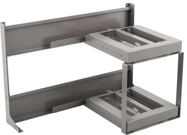 Epoq FlyBox 100 cm udtrækkelige hjørnehylder (grå)