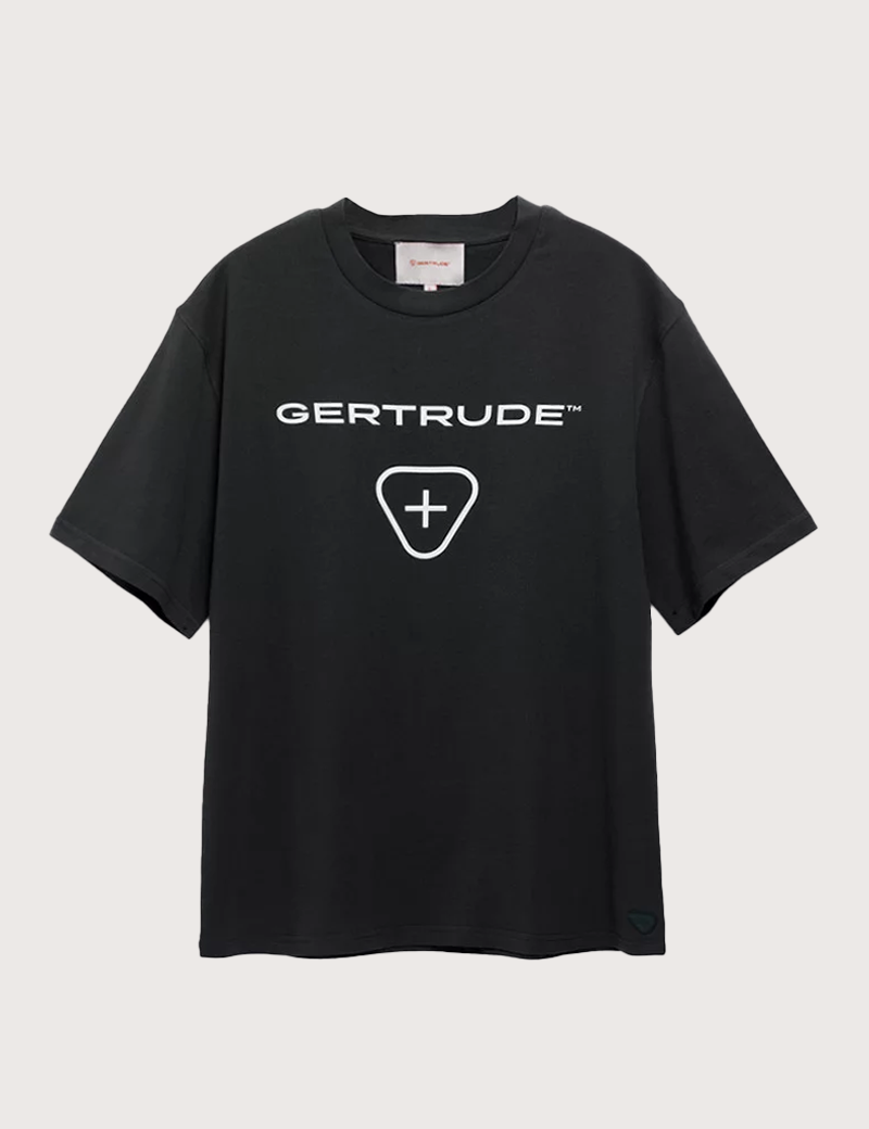 GERTRUDE&GASTON T-SHIRT ENFANT MANCHES COURTES LOGO LITTLE LEONCE NOIR