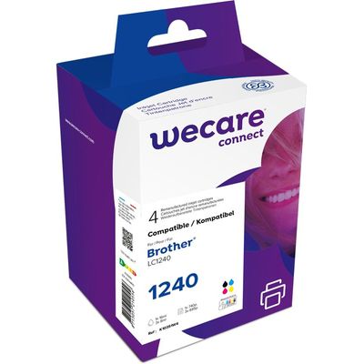 Cartouche compatible Brother LC1240 - pack de 4 - noir, cyan, magenta, jaune - Wecare
