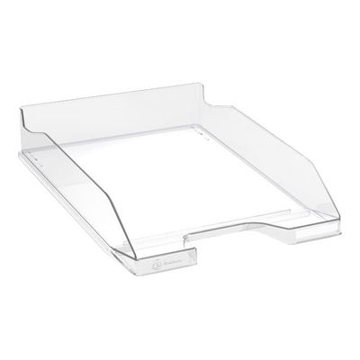 Exacompta COMBO Glossy - Corbeille à courrier cristal