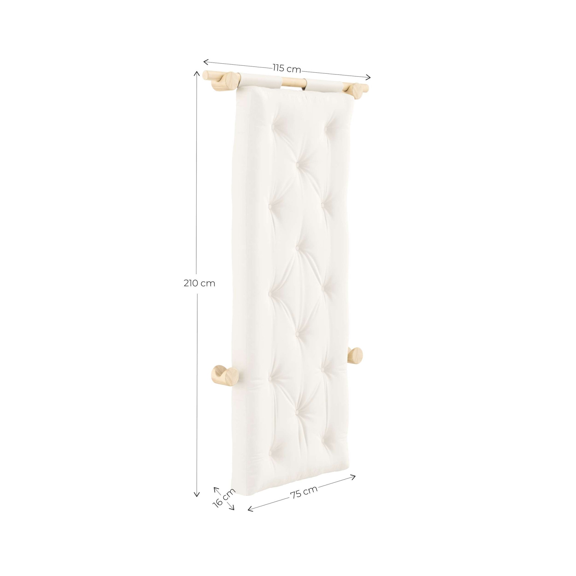 Karup Design Schlafsofa »Hooked Sofa Bed / Sleeper Chair – Sitz- oder Schlafplatz, platzsparend« Futonmatratze inkl. Halterungsset aus FSC®-zertifiziertem Massivholz