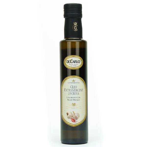 Huile d'olive extra vierge à l'ail frais