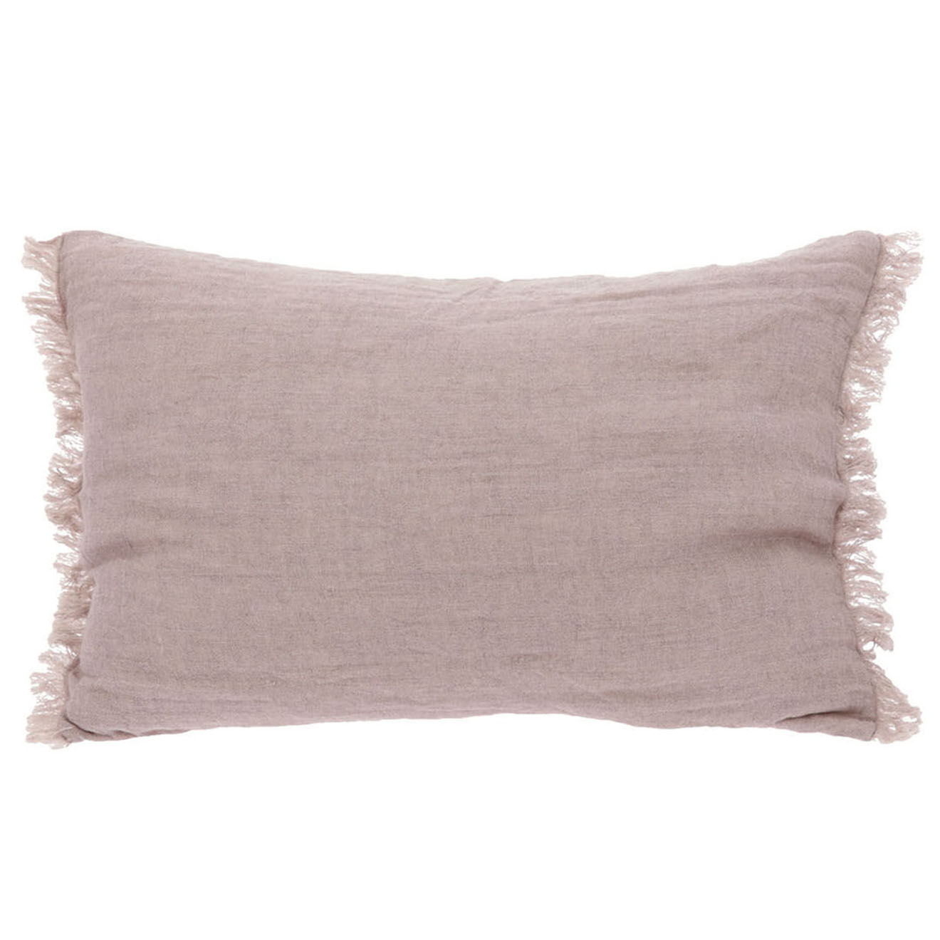 En Fil d'Indienne Housse de coussin Étamine poudre - 40x55 cm