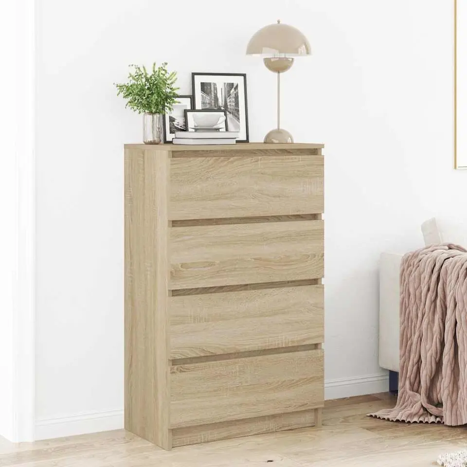 vidaXL - Dressoir - Bruin - Bewerkt hout