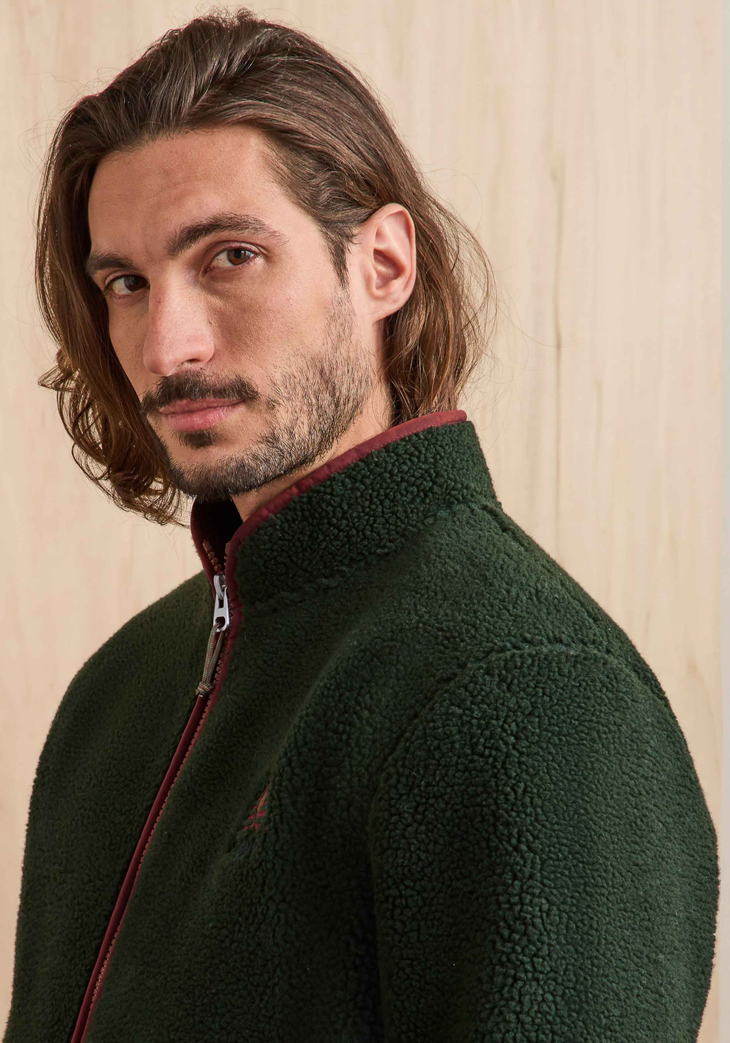Faguo Fleecejacke Senonche Polar Knit Dark Green