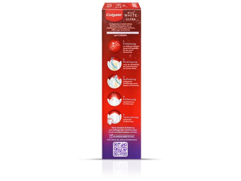 Colgate Zahnpasta Max White 50 ml Zahnpflege für strahlend weisse Zähne
