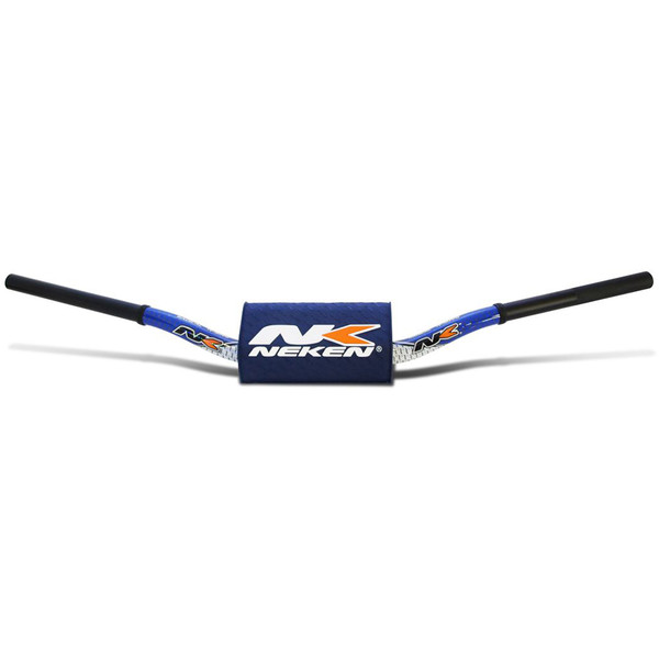 Neken - Guidon Pit Bike - diamètre variable design conique Blanc / Bleu