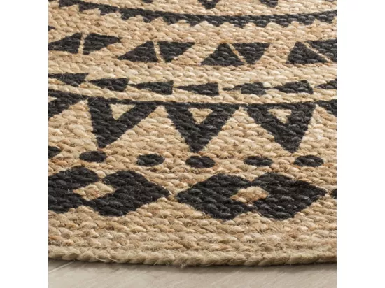 Tapis Black & Natural 152 X 152 cm - Houda