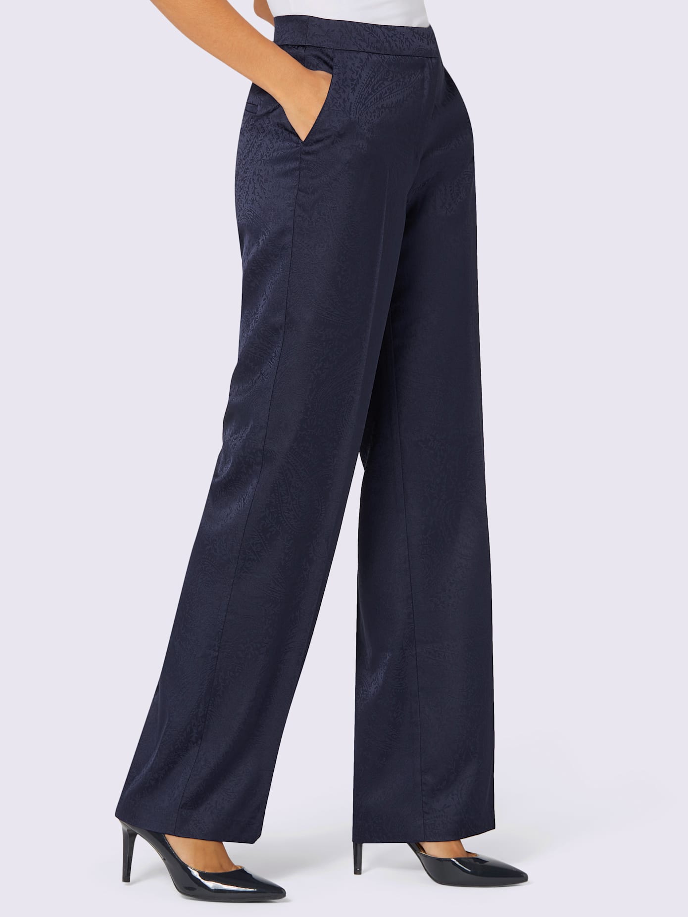 Pantalon joli motif jacquard