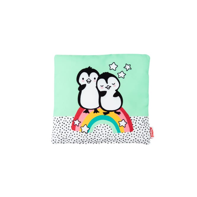 Puppenbettdecke und Kissen - Pinguin