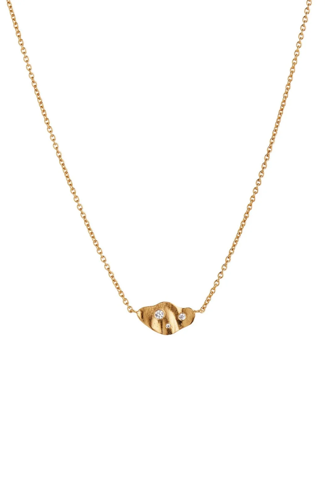 Stine A Clear Sea Necklace With Stones Goldenen