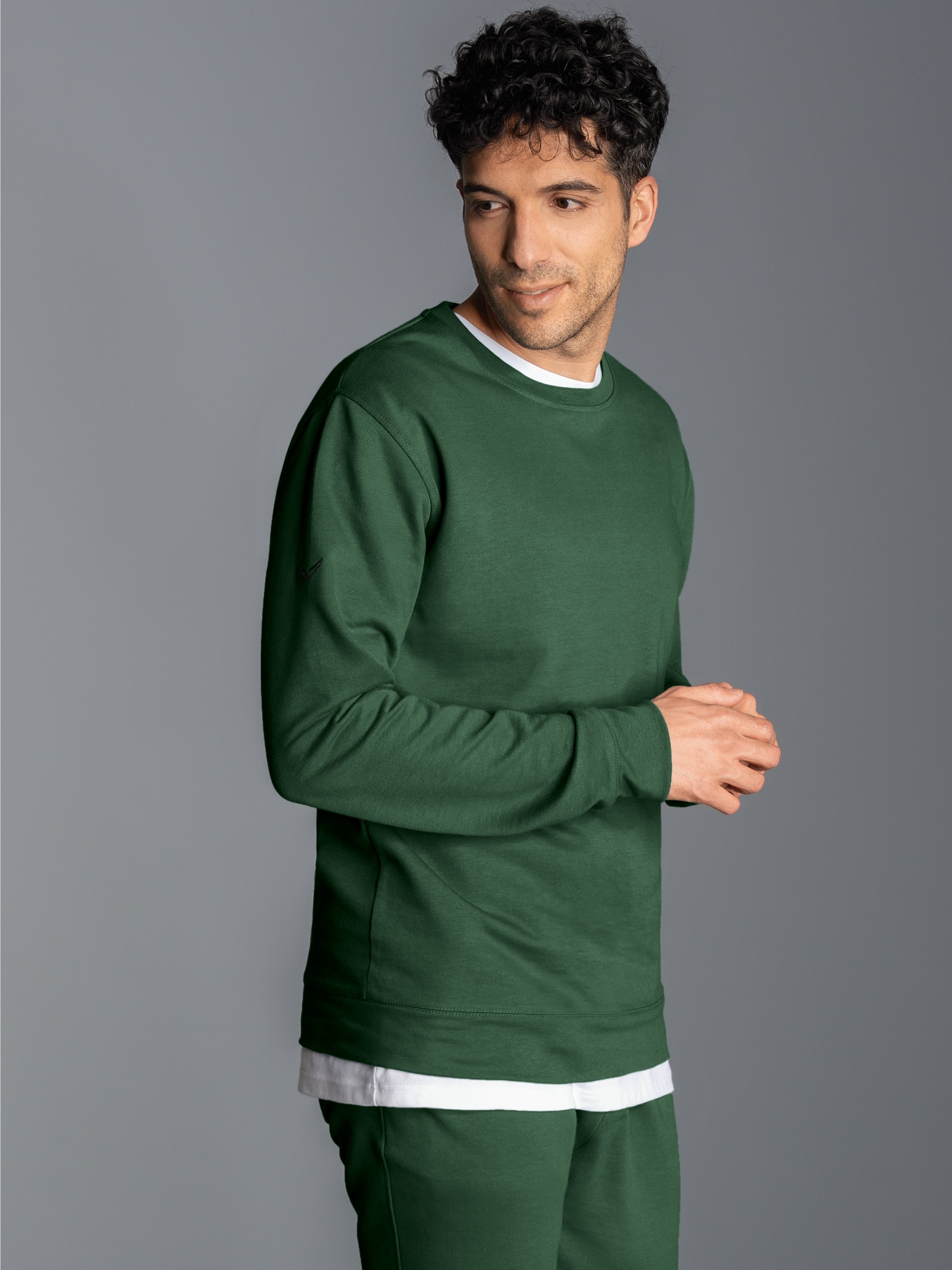 Sweatshirt aus Biobaumwolle Efeu