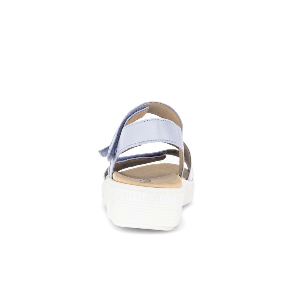 Sandale met plateauzool blauw