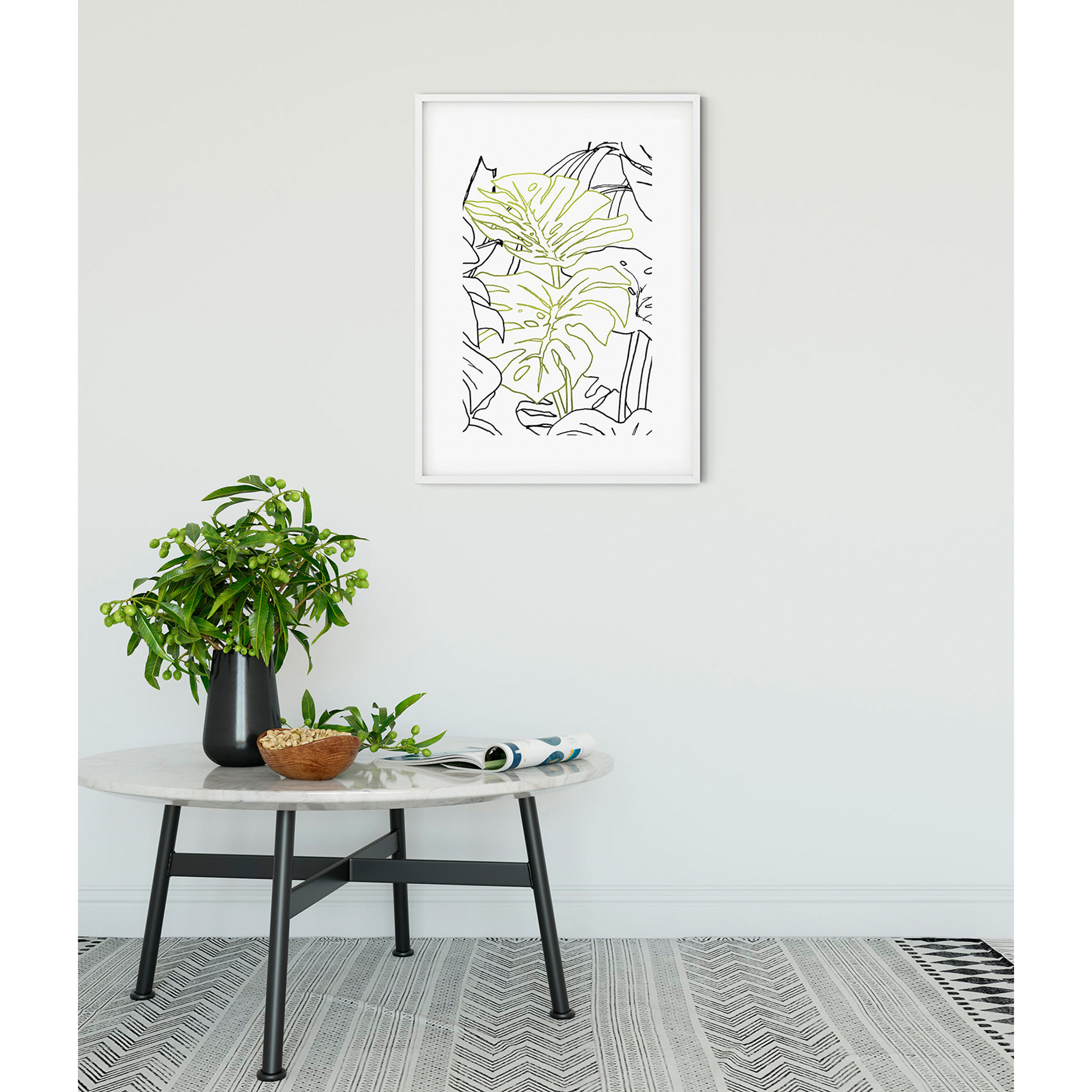 Wandbild MONSTERA BORSIGIANA - 50x70 cm
