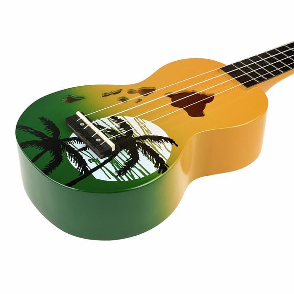 Mahalo Hawaii Green Ukulele