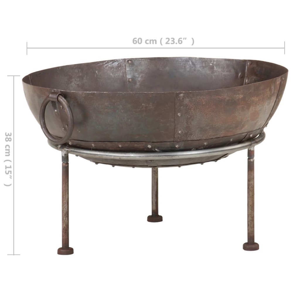 Foyer rustique ø 60 cm fer