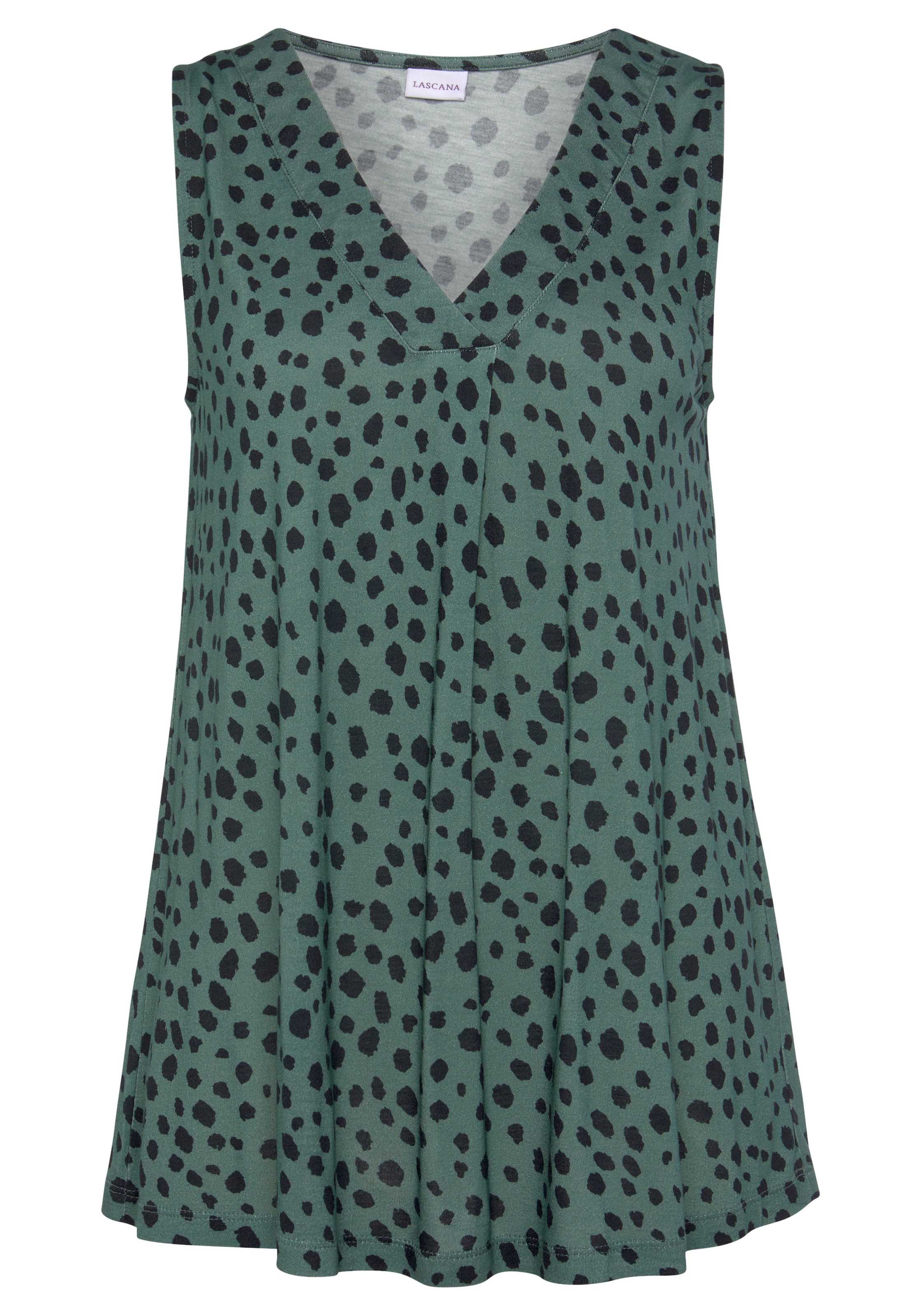 LASCANA Tanktop mit Alloverprint, Sommertop, ärmellos