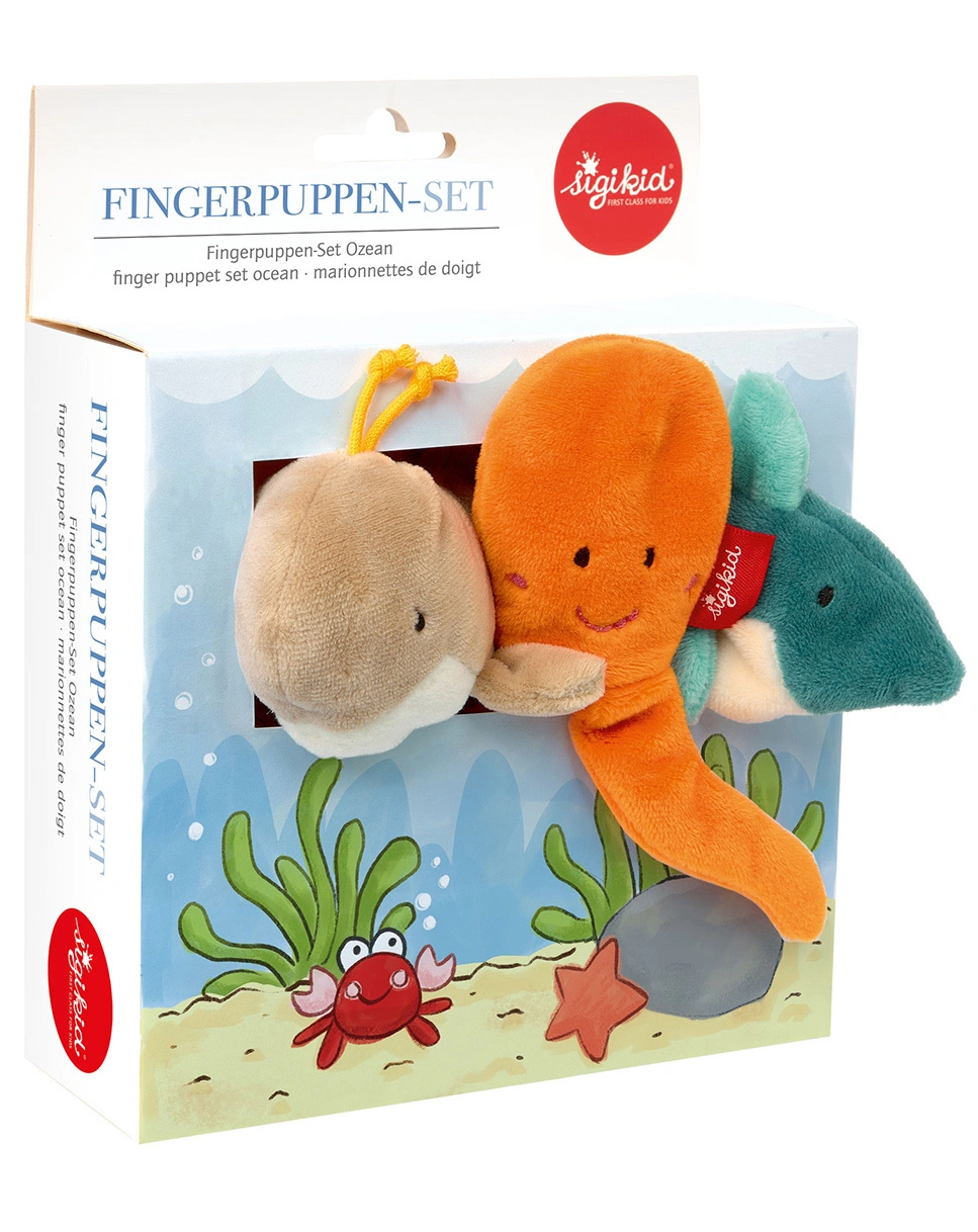 Fingerpuppenset OZEAN in bunt