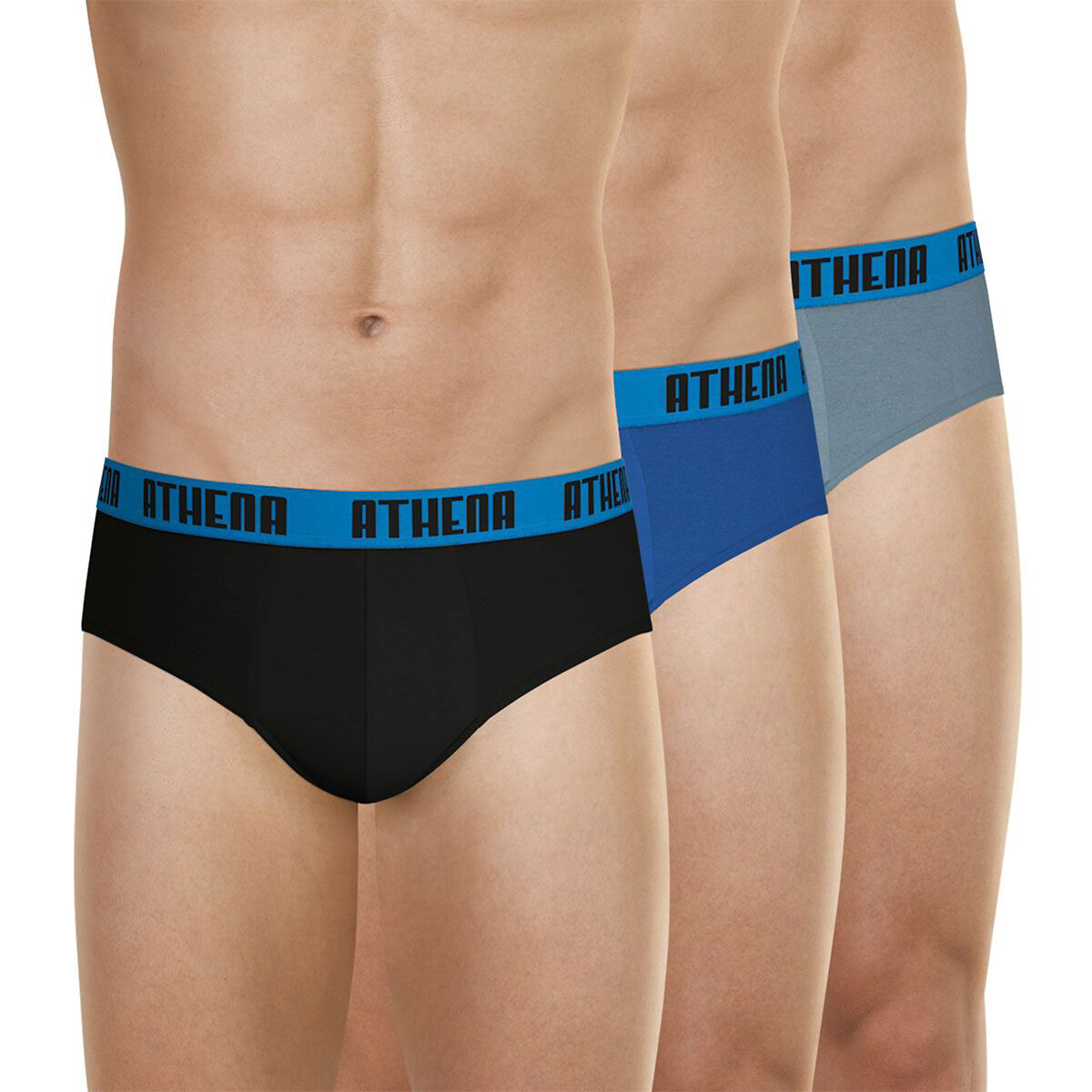 ATHENA<br>Conjunto de 3 cuecas Cor básica