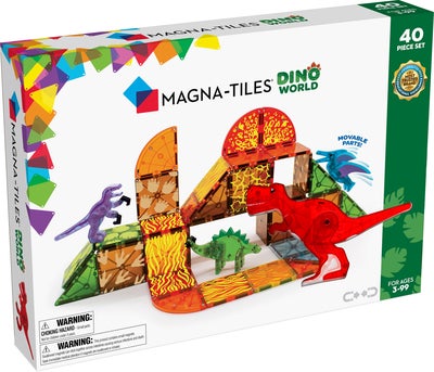 MAGNA-TILES Dino World Byggesett 40 Deler