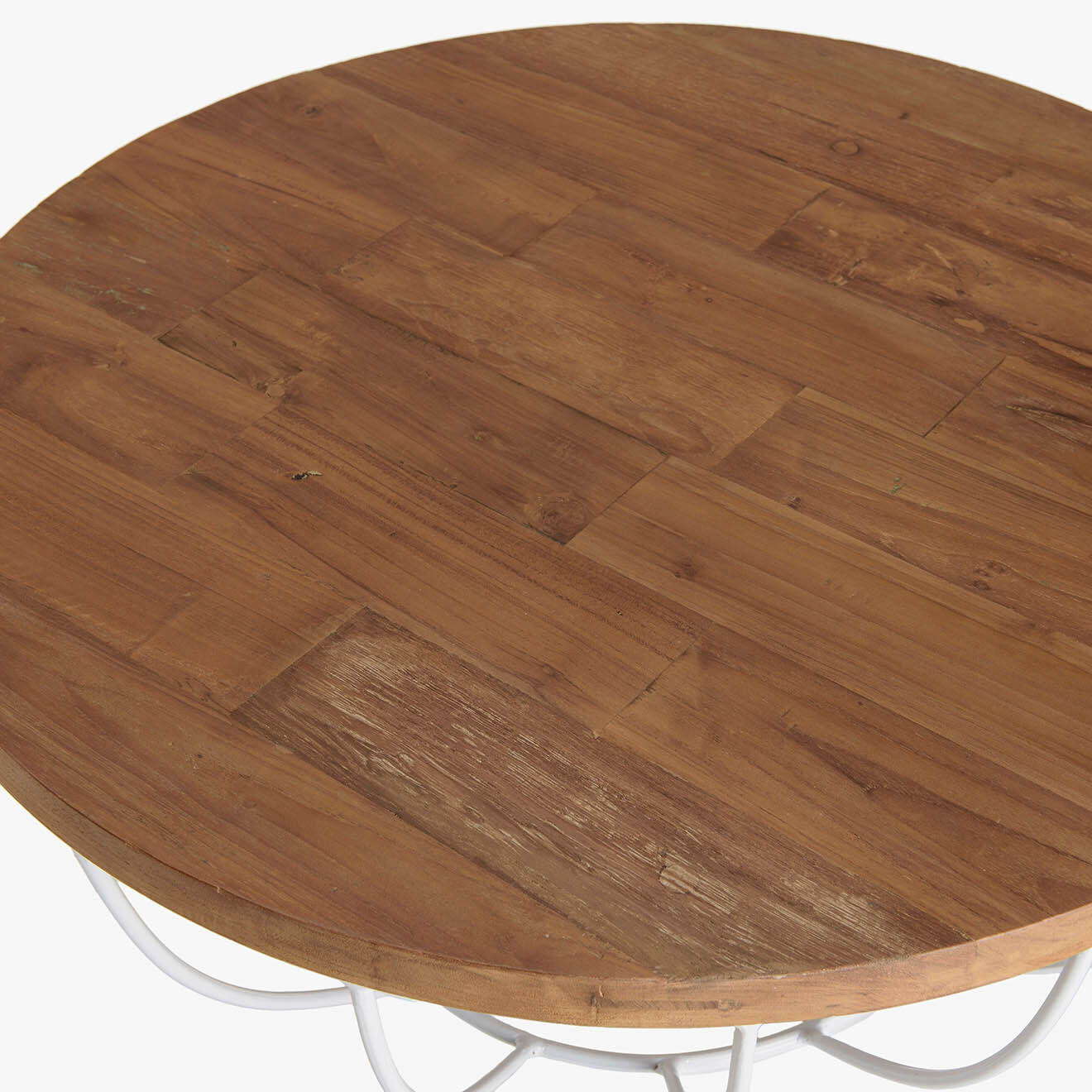 Macabane Table basse Sixtine bois naturel  - D.80xH.35 cm