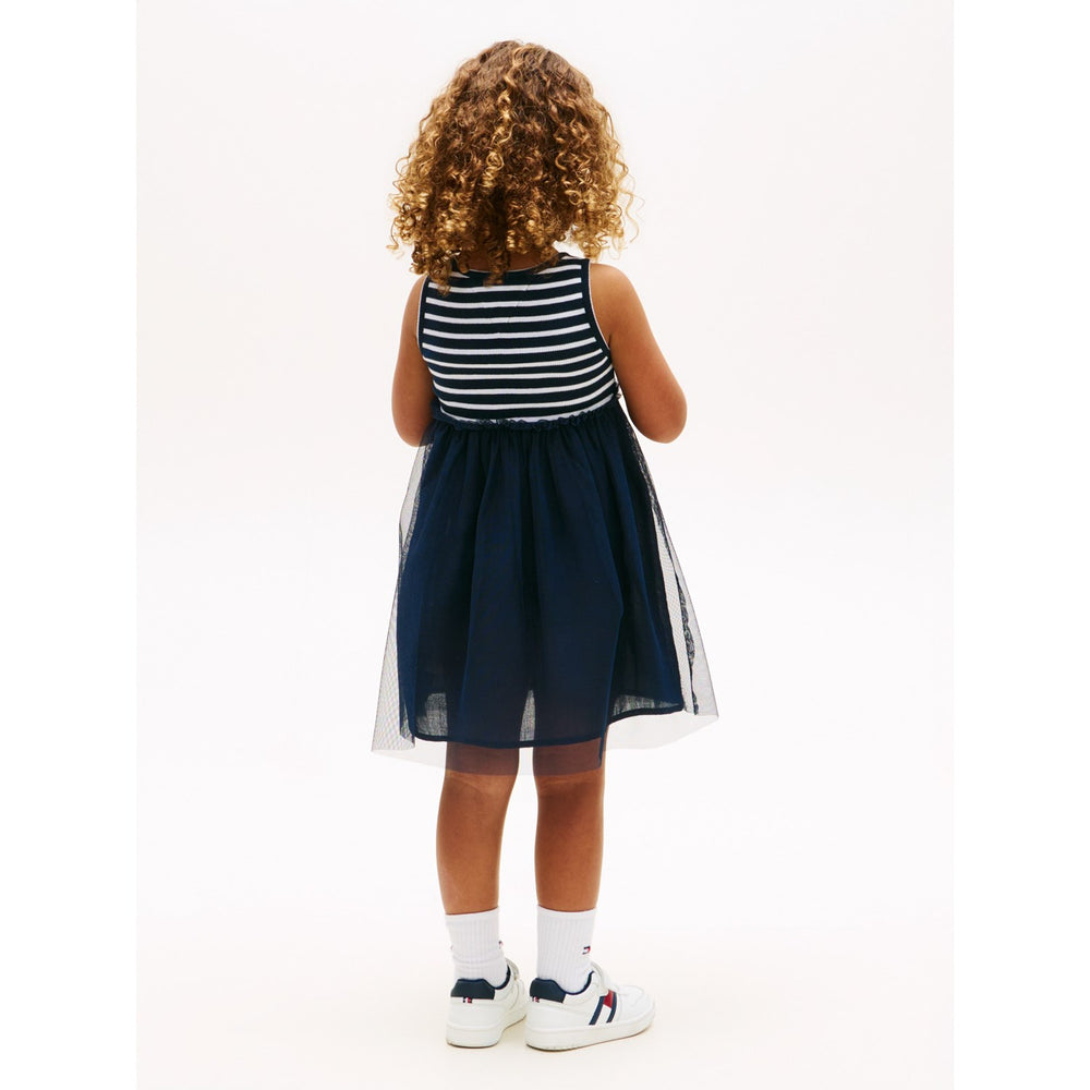 Køb Tommy Hilfiger Dark Night Navy Lg Combi Tyl Kjole