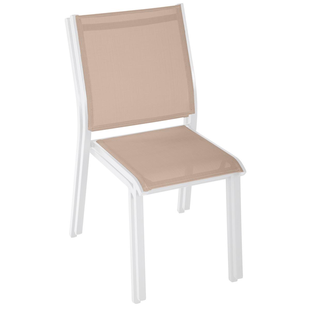 CHAISE ESSENTIA EMPILABLE LIN BLANC