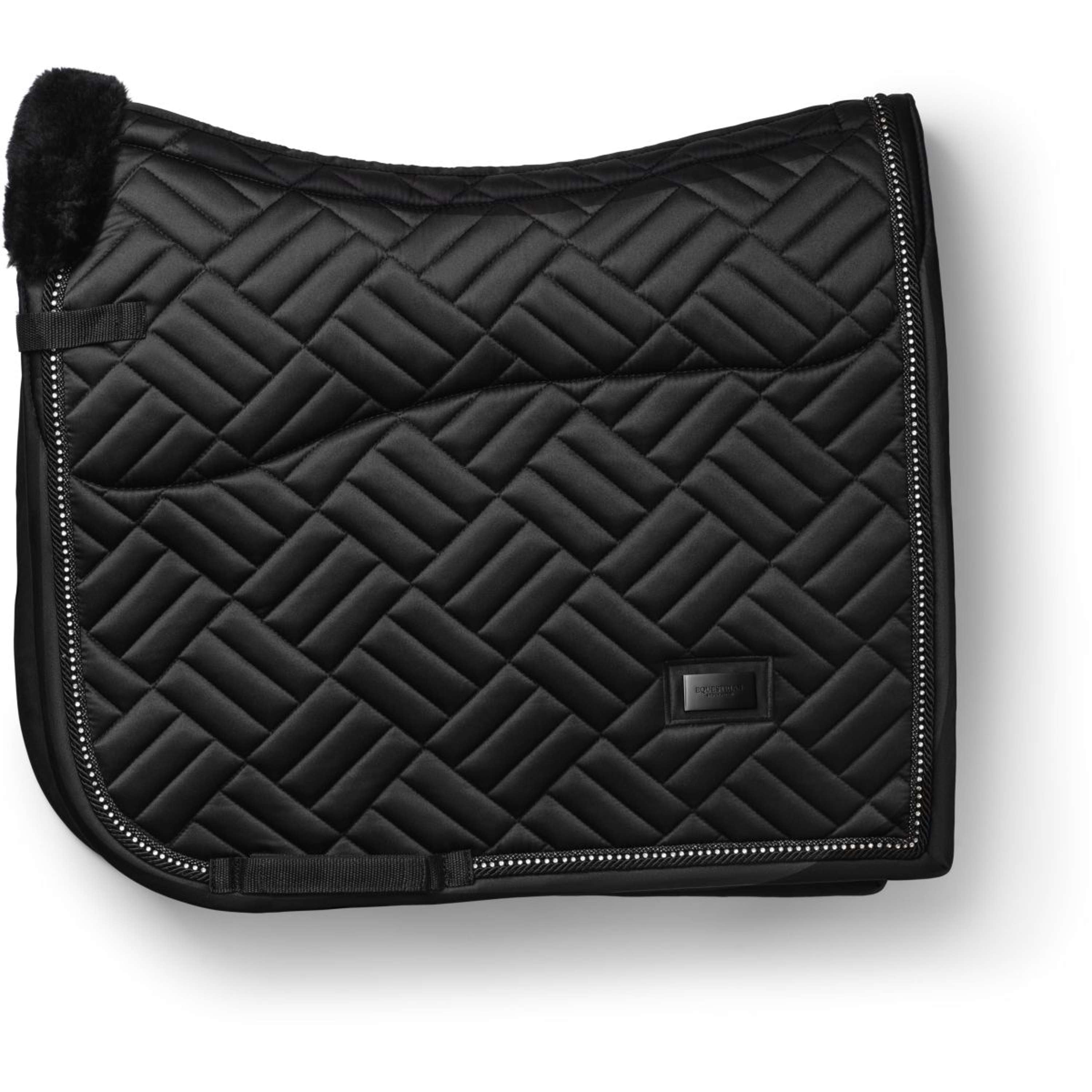 Equestrian Stockholm Zadeldekje Vegan Fur Dressuur Crystal Black
